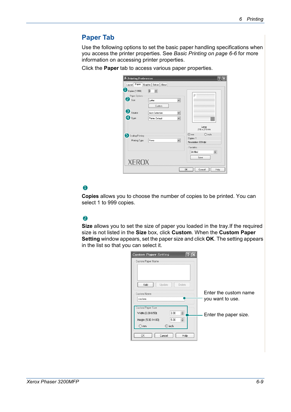 Paper tab | Xerox 3200MFP User Manual | Page 89 / 236