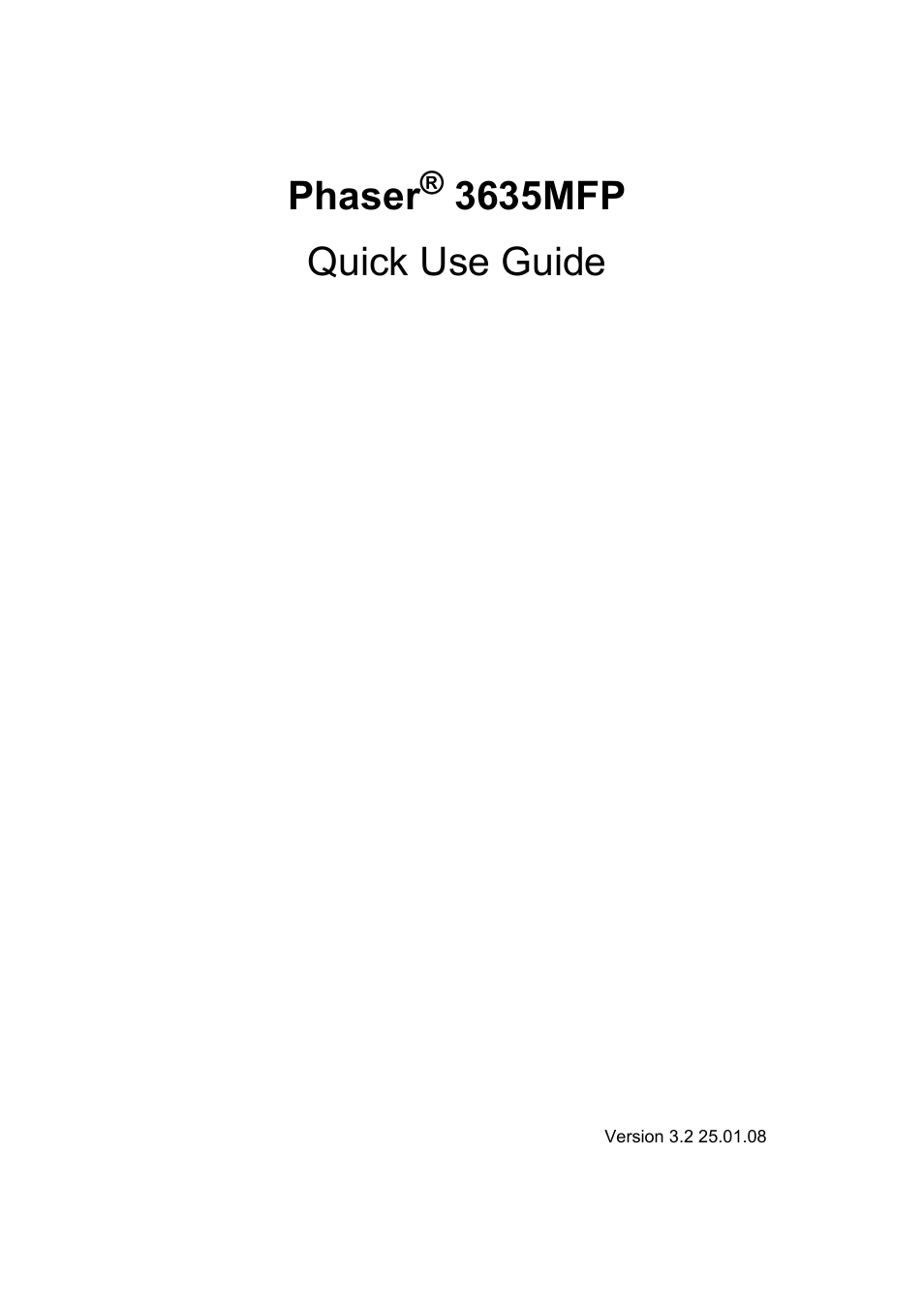 Xerox 3635MFP User Manual | 42 pages