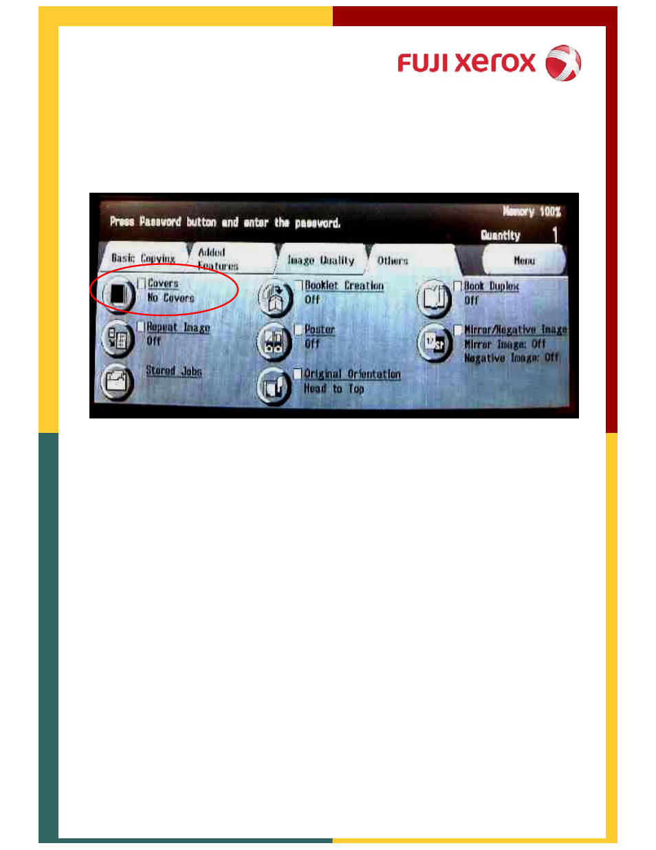 Others screen covers | Xerox 320 User Manual | Page 10 / 22