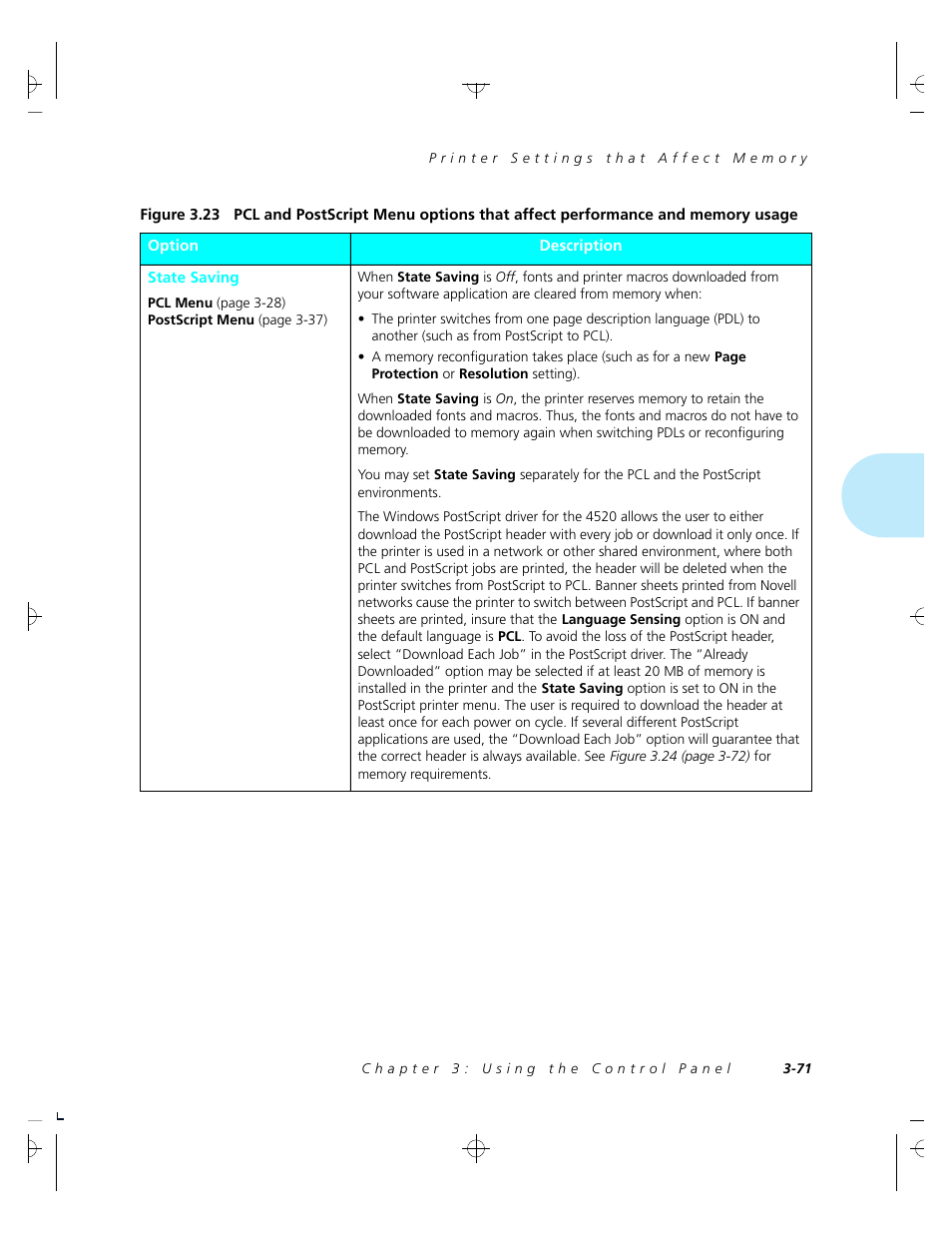 Xerox 4520 User Manual | Page 125 / 310