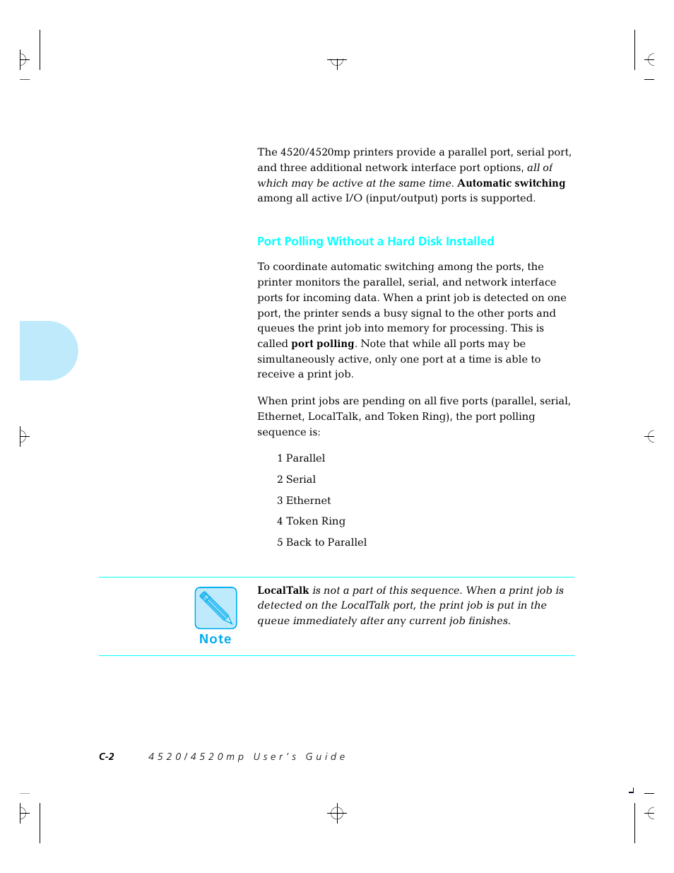 Port polling without a hard disk installed | Xerox 4520 User Manual | Page 266 / 310