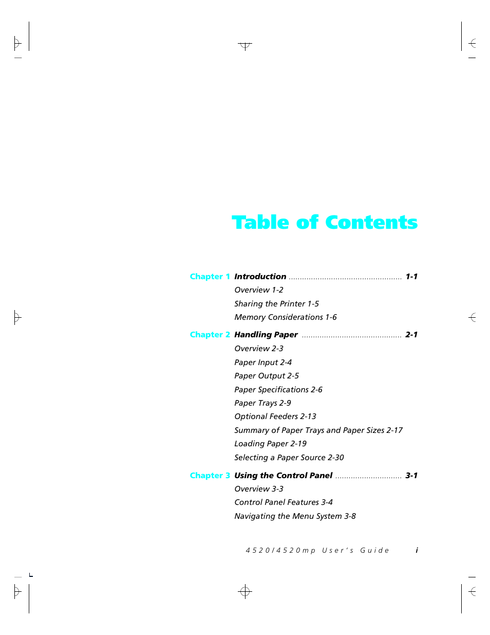 Xerox 4520 User Manual | Page 3 / 310