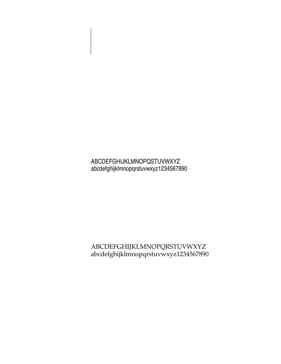 Appendix b: type examples, Times, Helvetica | Helvetica narrow, Helvetica condensed, Itc avant garde, Palatino, Itc bookman | Xerox Digital copier printers User Manual | Page 117 / 140
