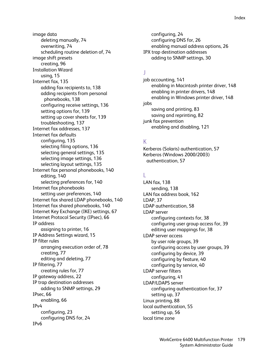 Xerox WorkCentre 6400 User Manual | Page 179 / 184