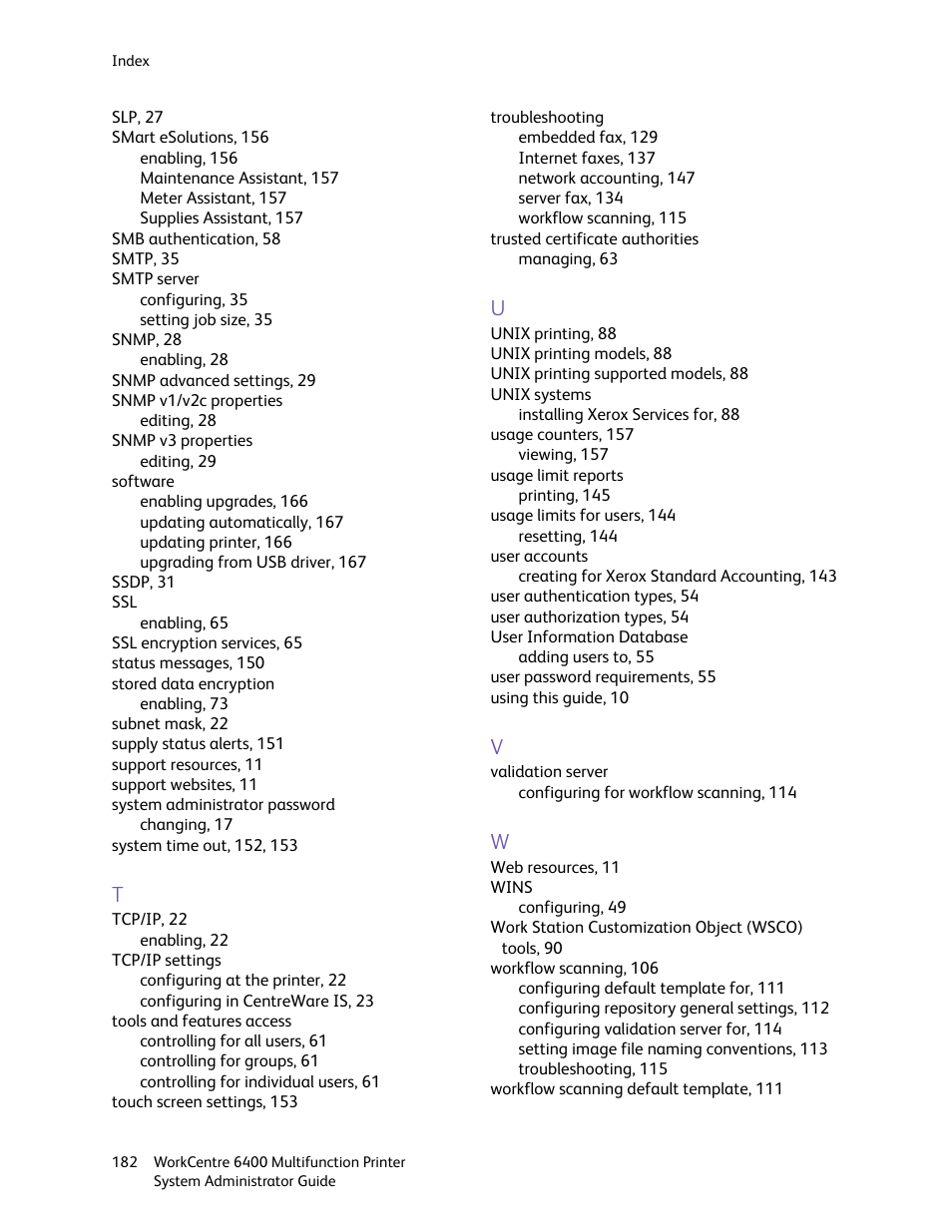 Xerox WorkCentre 6400 User Manual | Page 182 / 184
