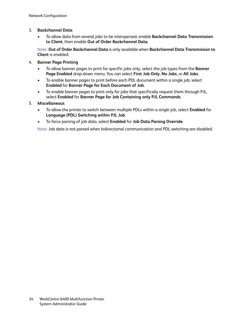 Xerox WorkCentre 6400 User Manual | Page 34 / 184