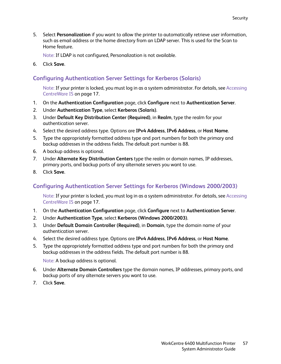 Xerox WorkCentre 6400 User Manual | Page 57 / 184