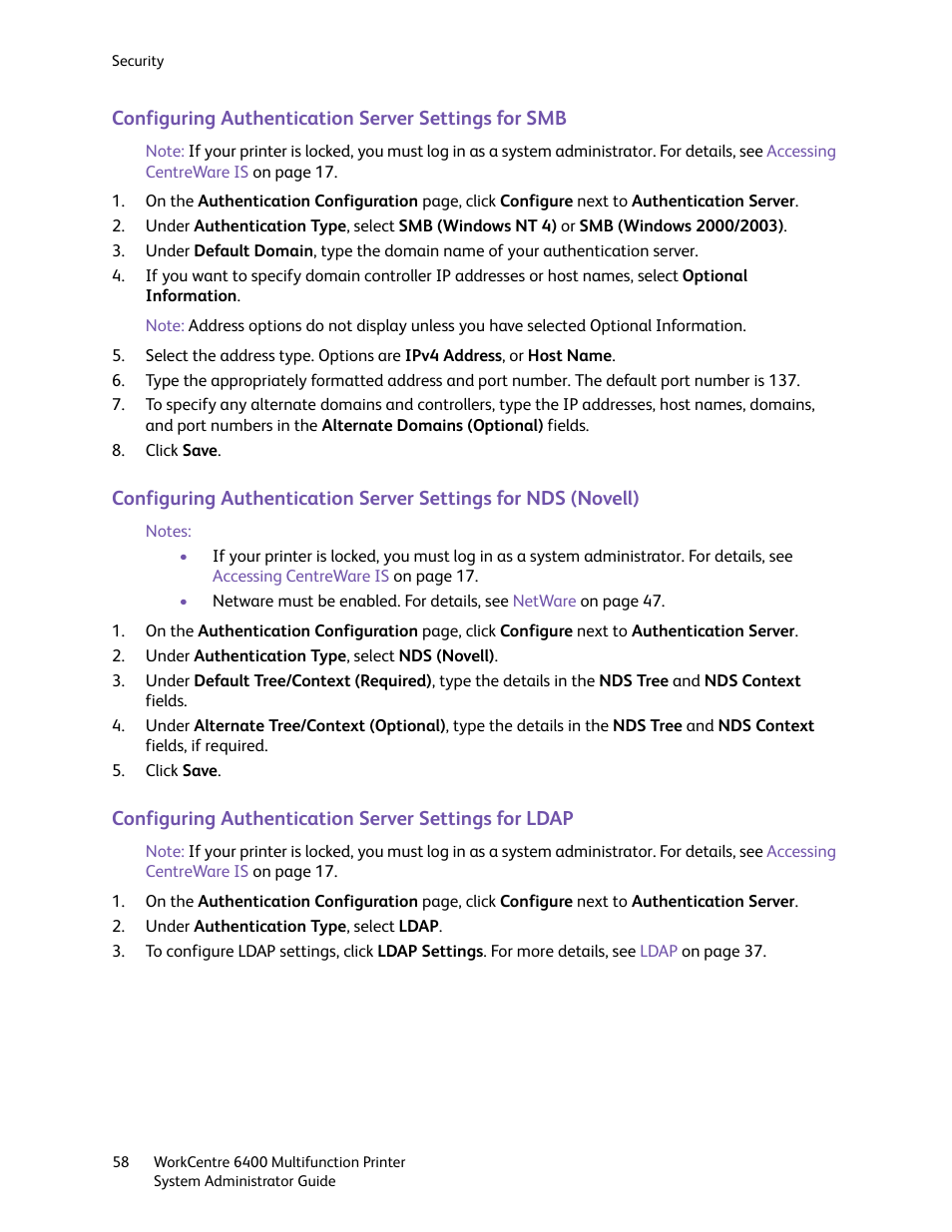 Xerox WorkCentre 6400 User Manual | Page 58 / 184