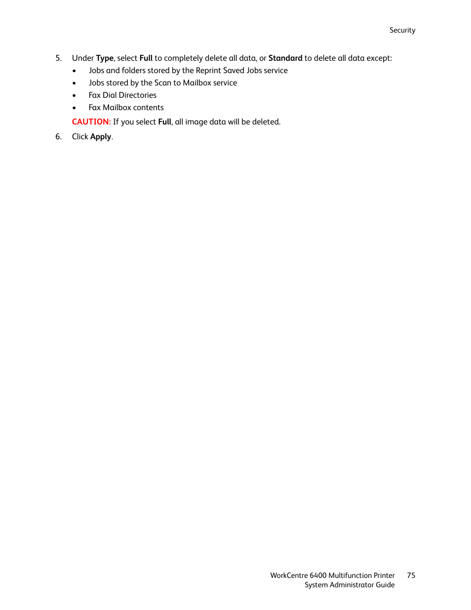 Xerox WorkCentre 6400 User Manual | Page 75 / 184