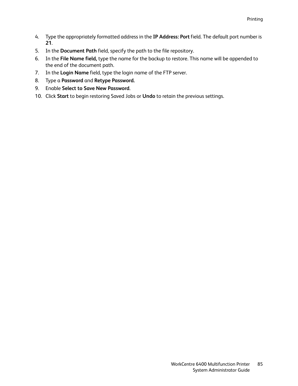 Xerox WorkCentre 6400 User Manual | Page 85 / 184
