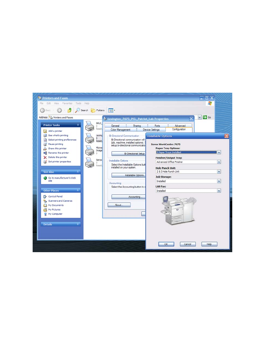 Initial setup | Xerox 7675 User Manual | Page 207 / 262