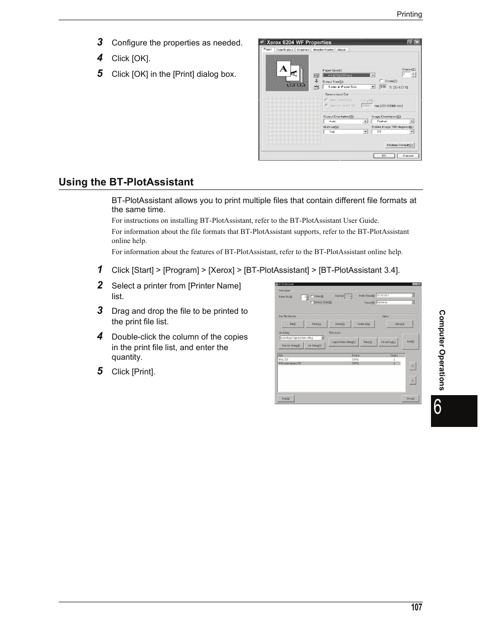 Using the bt-plotassistant | Xerox 701P44973 User Manual | Page 115 / 206