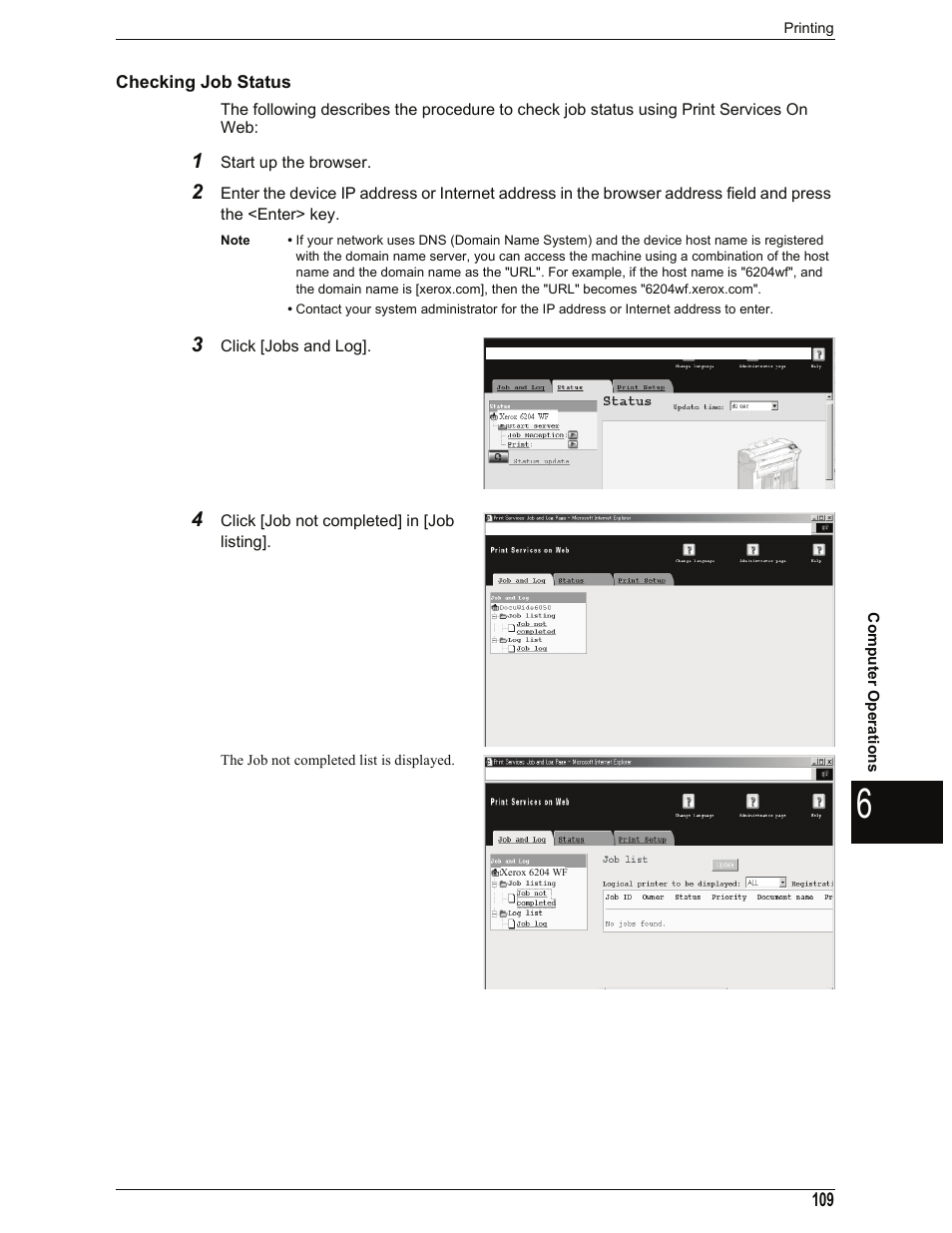 Checking job status | Xerox 701P44973 User Manual | Page 117 / 206