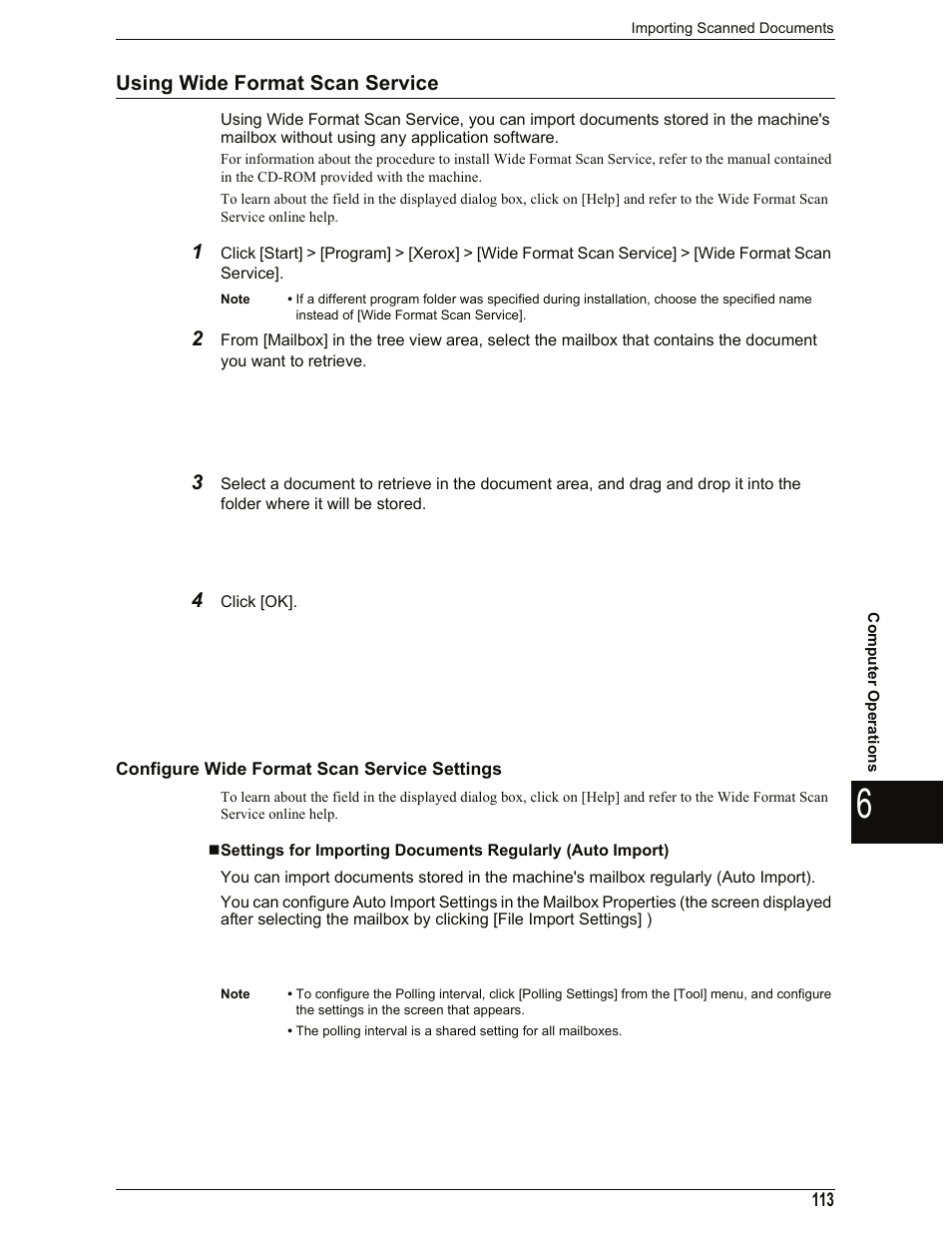 Using wide format scan service, Configure wide format scan service settings | Xerox 701P44973 User Manual | Page 121 / 206