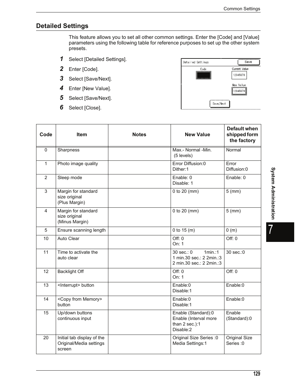 Detailed settings | Xerox 701P44973 User Manual | Page 137 / 206