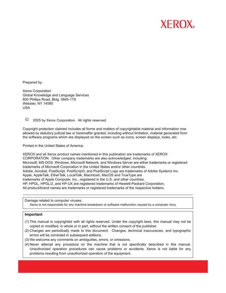 Xerox 701P44973 User Manual | Page 2 / 206