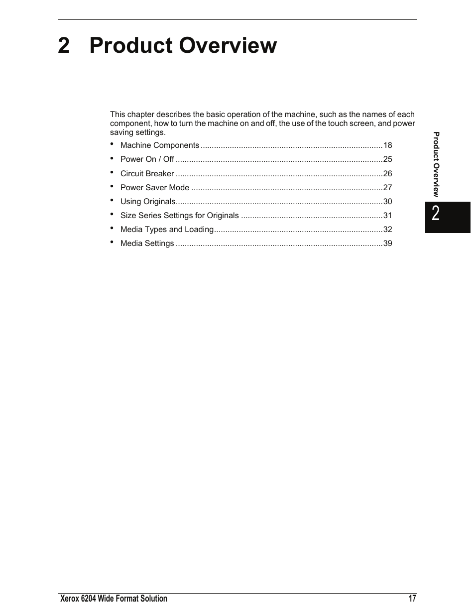 2 product overview, Product overview | Xerox 701P44973 User Manual | Page 25 / 206