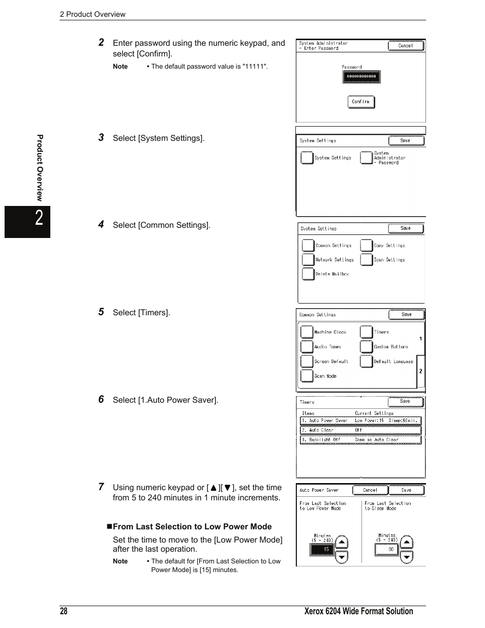 From last selection to low power mode | Xerox 701P44973 User Manual | Page 36 / 206