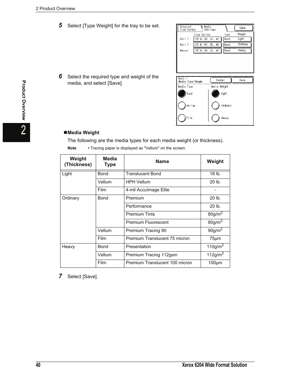 Media weight | Xerox 701P44973 User Manual | Page 48 / 206