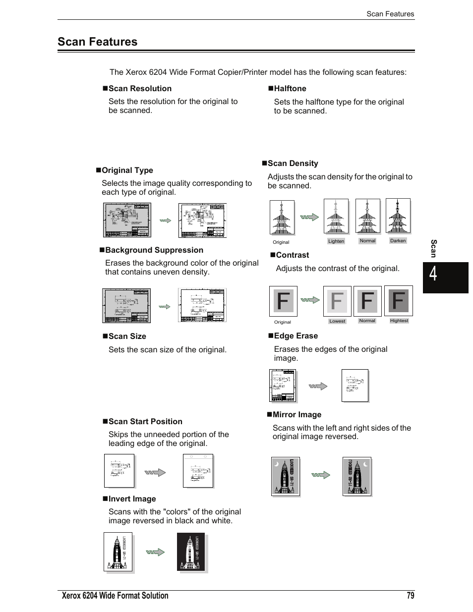 Scan features, Original type | Xerox 701P44973 User Manual | Page 87 / 206