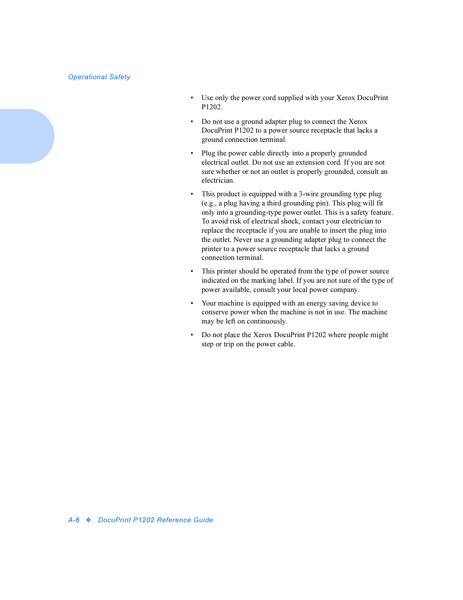 Xerox DocuPrint Personal Laser Printer P1202 User Manual | Page 62 / 88
