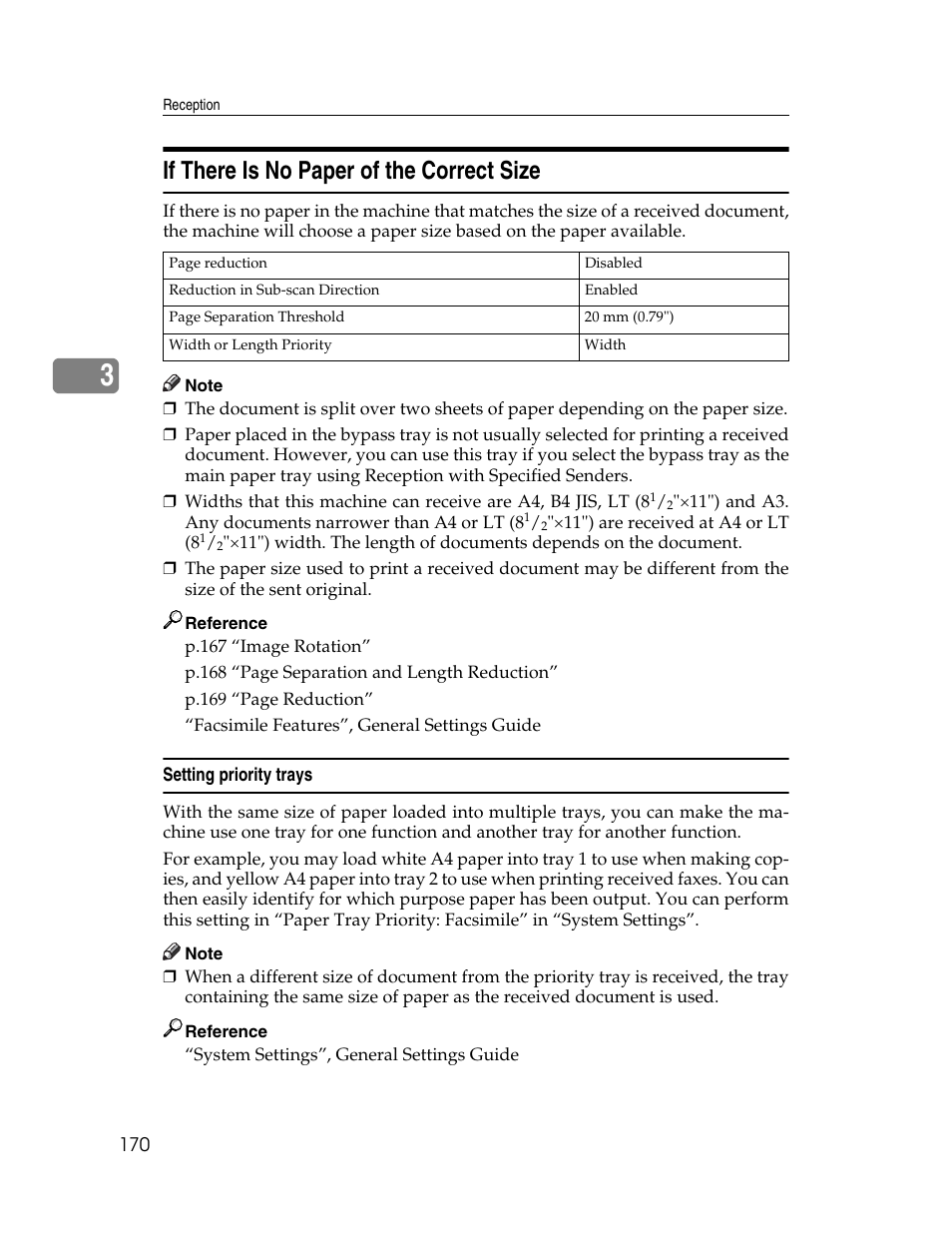 If there is no paper of the correct size, Setting priority trays | Xerox C3000 User Manual | Page 180 / 298