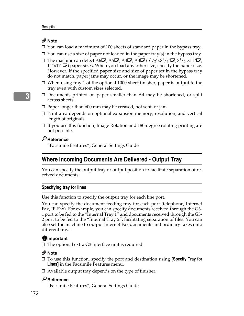 Specifying tray for lines | Xerox C3000 User Manual | Page 182 / 298
