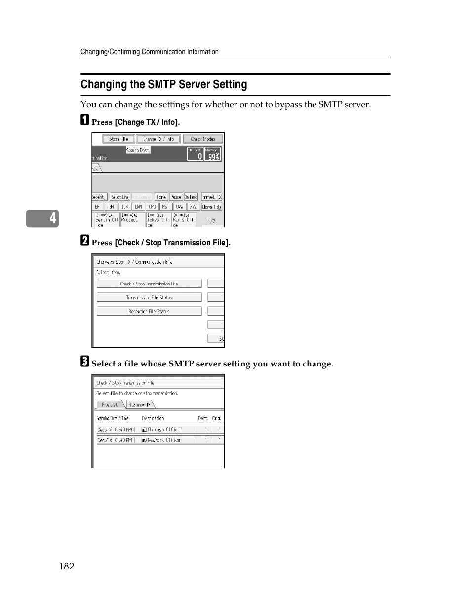 Changing the smtp server setting | Xerox C3000 User Manual | Page 192 / 298