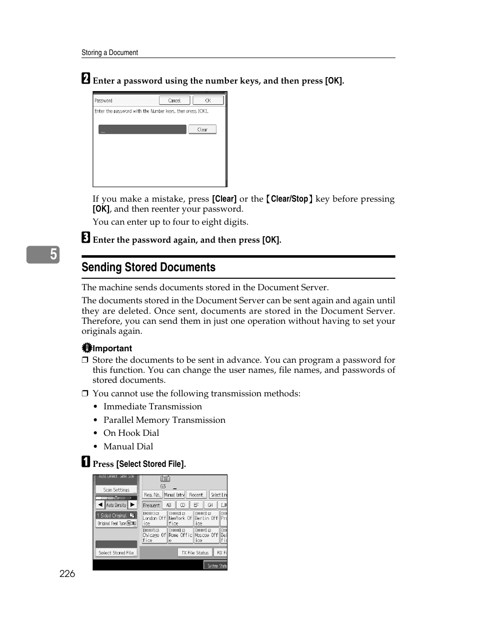 Sending stored documents | Xerox C3000 User Manual | Page 236 / 298