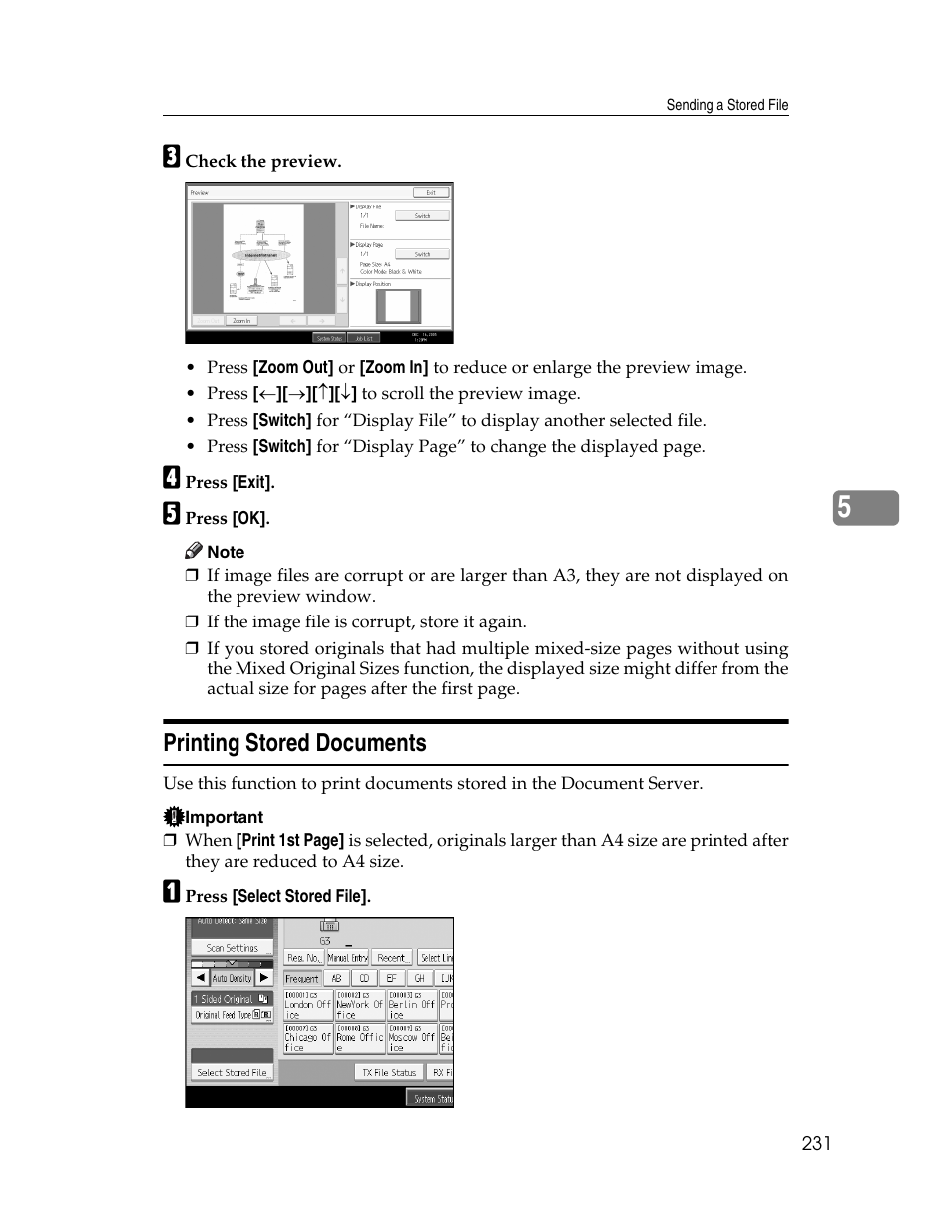 Printing stored documents | Xerox C3000 User Manual | Page 241 / 298