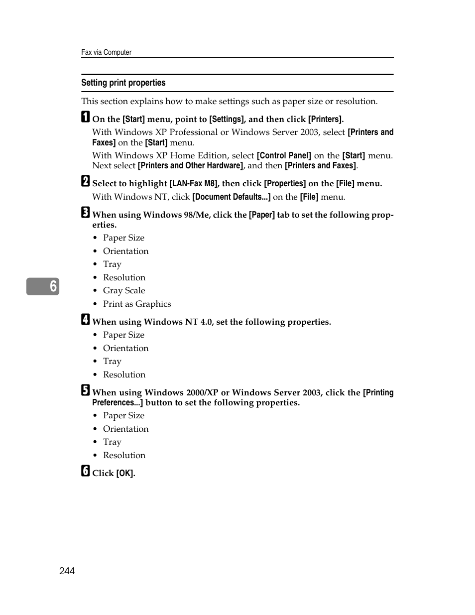 Setting print properties | Xerox C3000 User Manual | Page 254 / 298