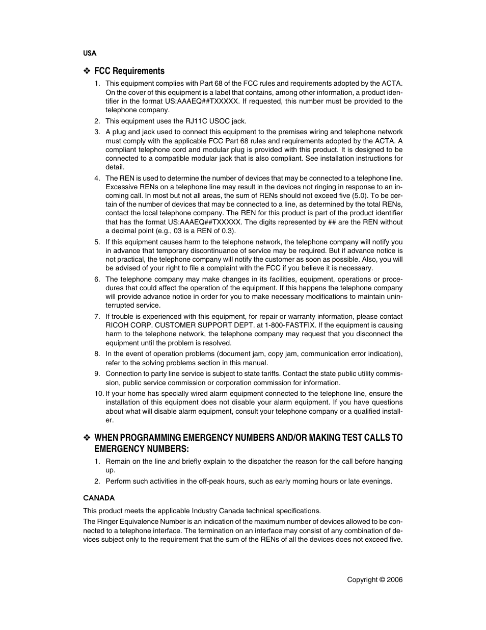 Fcc requirements | Xerox C3000 User Manual | Page 297 / 298
