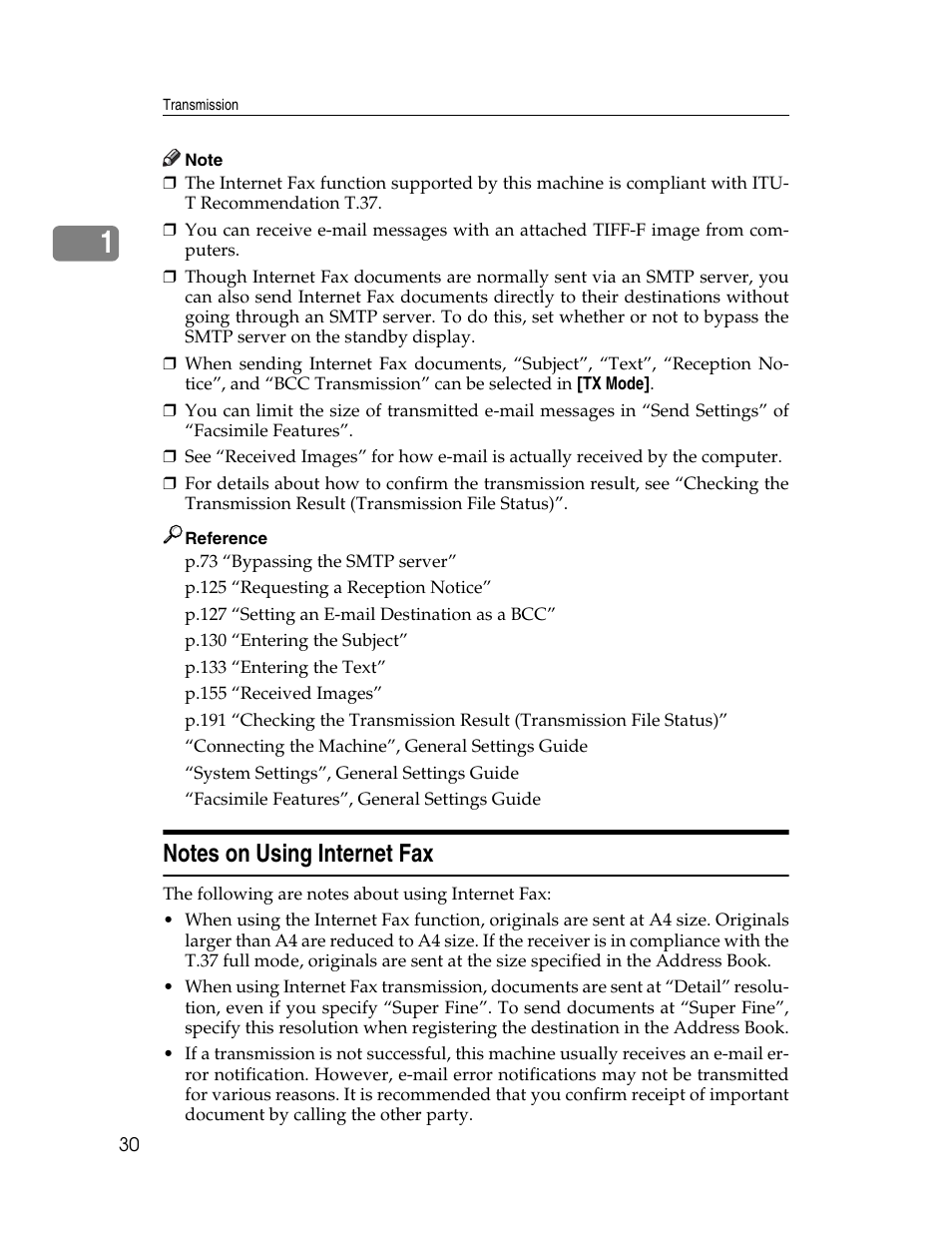 Notes on using internet fax | Xerox C3000 User Manual | Page 40 / 298