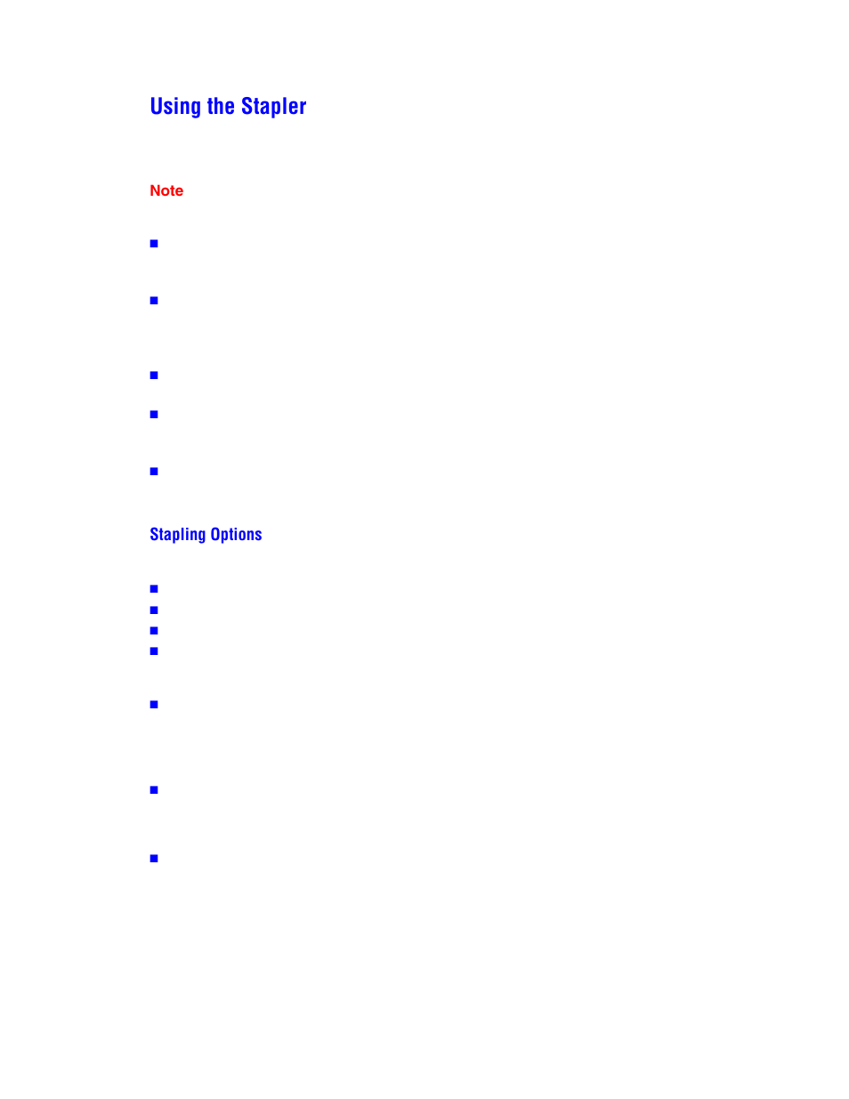 Using the stapler | Xerox Color Laser Printer Phaser 7750 User Manual | Page 14 / 19