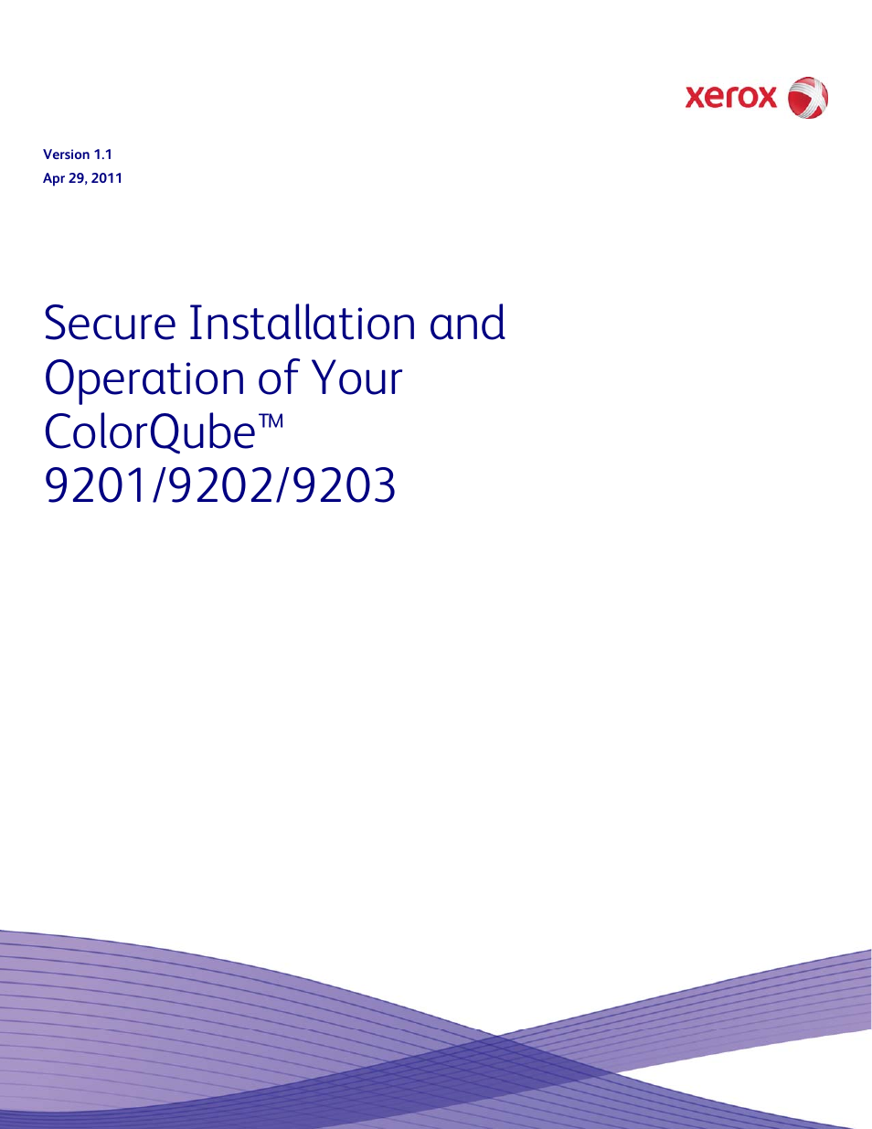 Xerox ColorQube 9203 User Manual | 13 pages