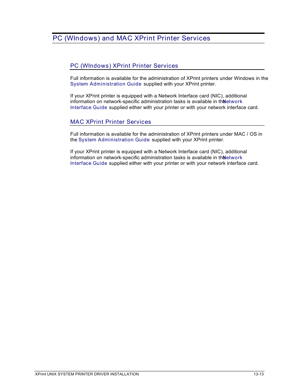 Pc (windows) and mac xprint printer services | Xerox 701P91273 User Manual | Page 39 / 52