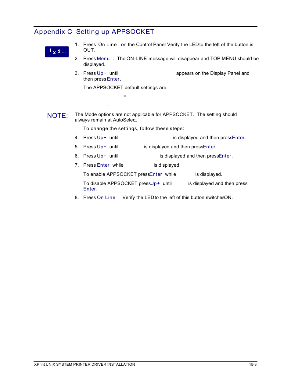 Appendix c setting up appsocket | Xerox 701P91273 User Manual | Page 47 / 52