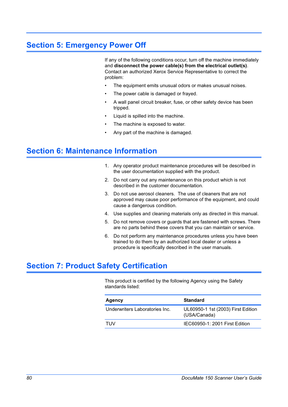 Xerox 150 User Manual | Page 85 / 94