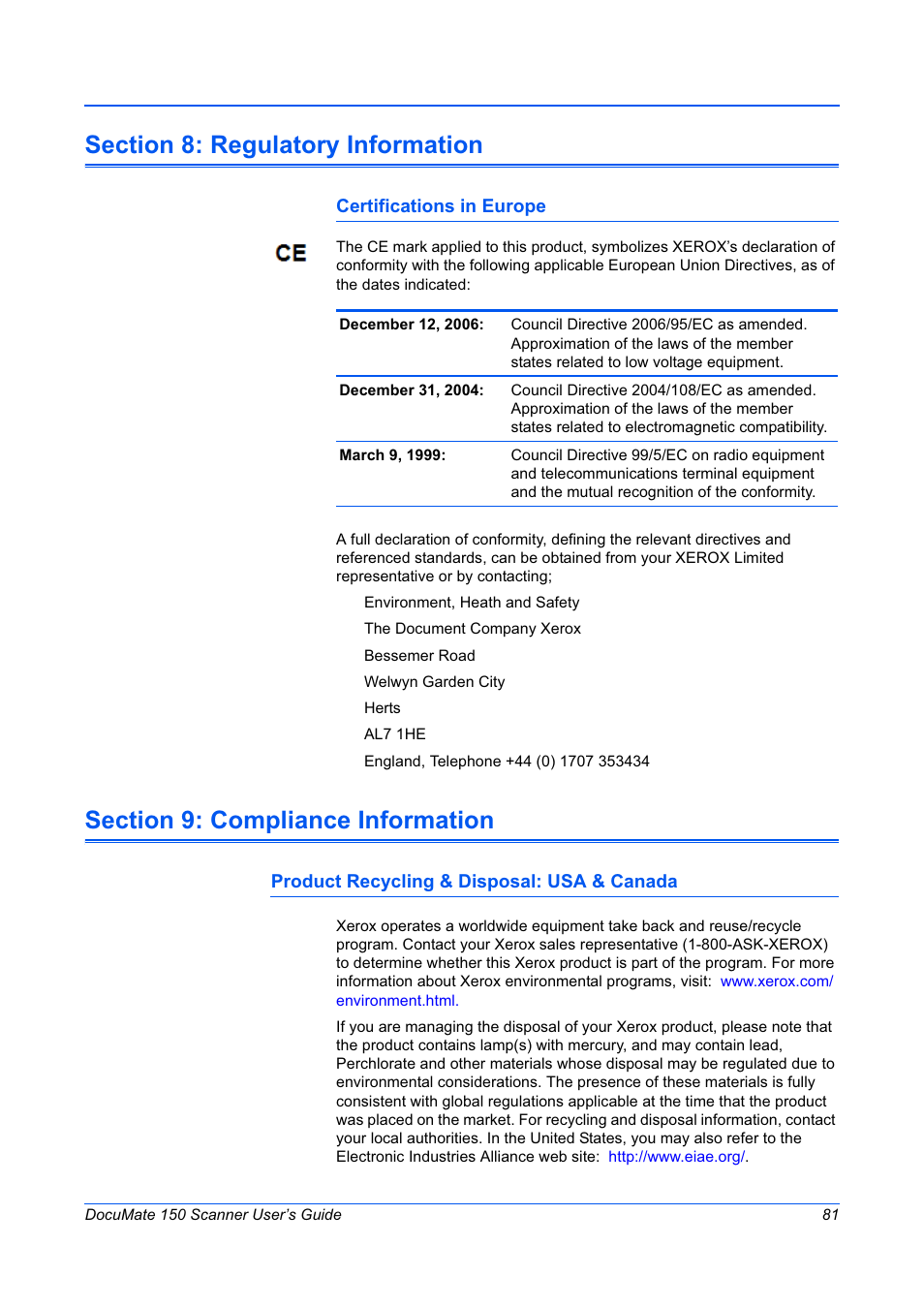 Xerox 150 User Manual | Page 86 / 94