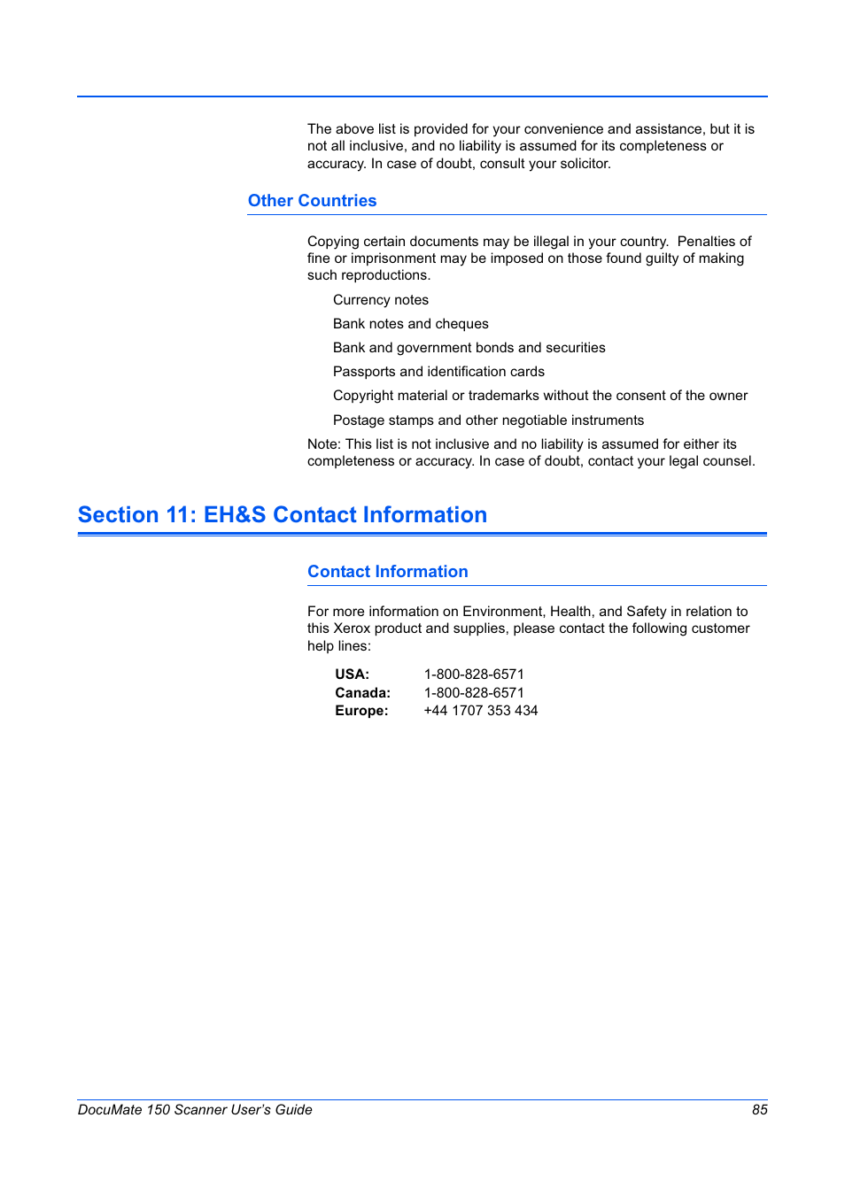 Xerox 150 User Manual | Page 90 / 94