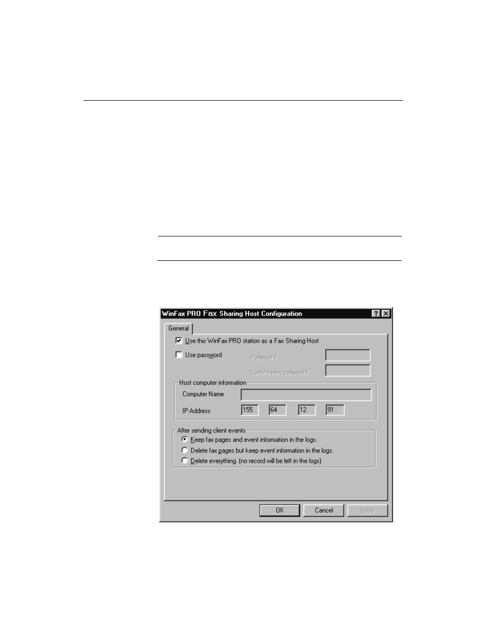 Enabling the fax sharing host feature, See “enabling the fax sharing host feature | Xerox Fax Sharing User Manual | Page 13 / 30