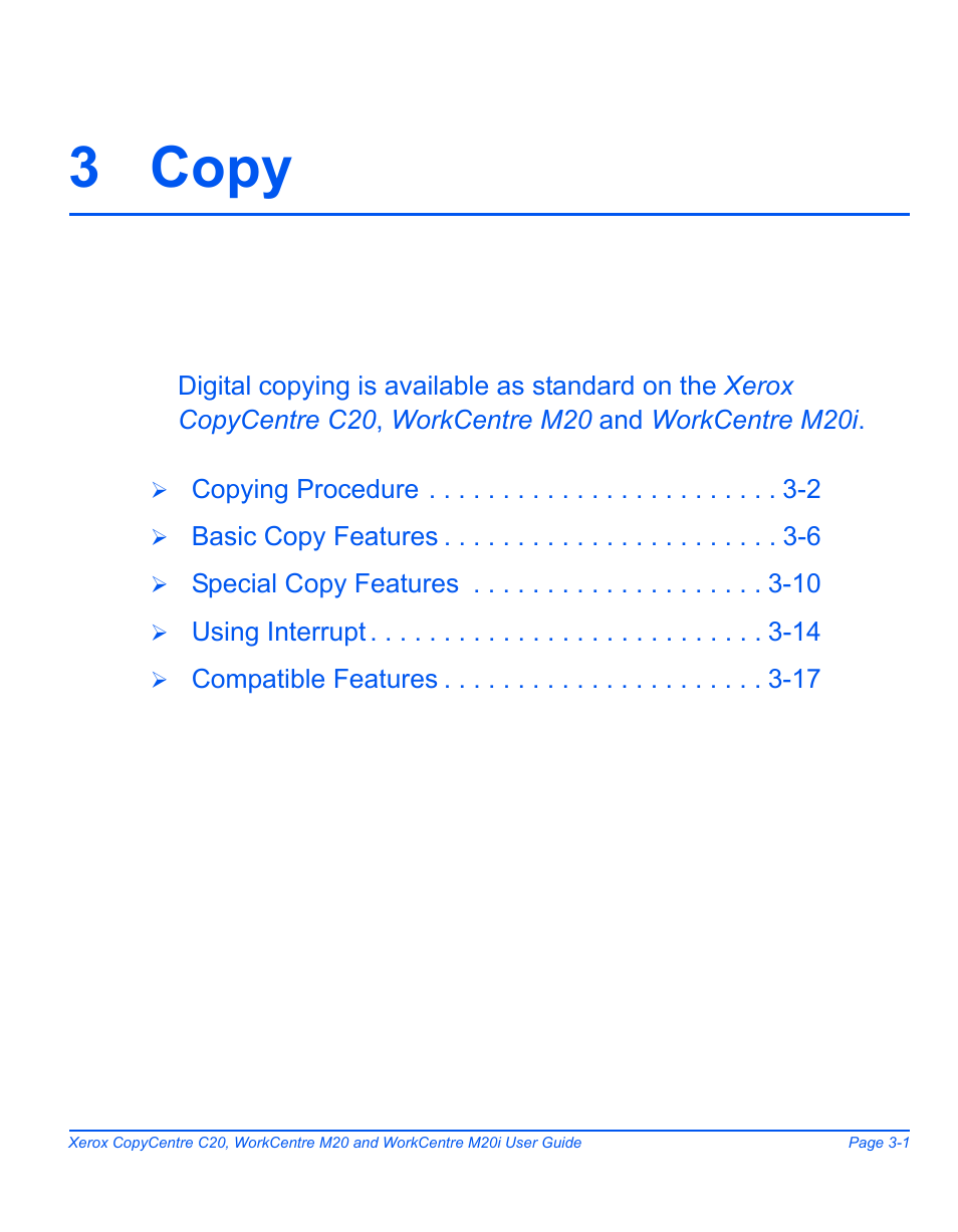 3 copy, 3 copy -1 | Xerox COPYCENTRE M20I User Manual | Page 53 / 215