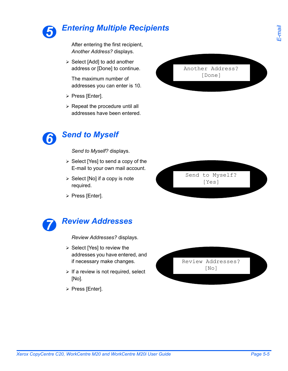 Xerox COPYCENTRE M20I User Manual | Page 87 / 215