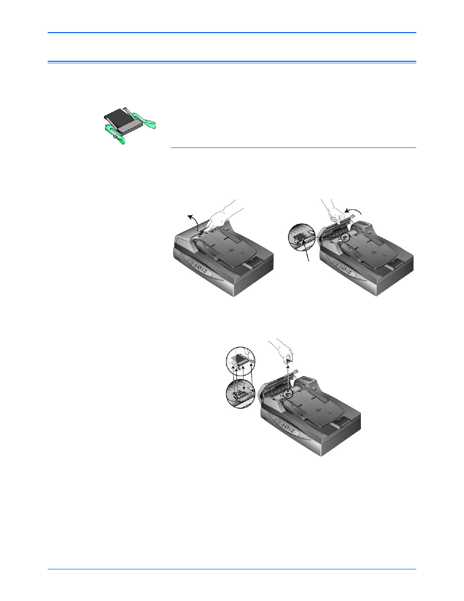Replacing the adf pad assembly | Xerox DocuMate 632 User Manual | Page 111 / 133