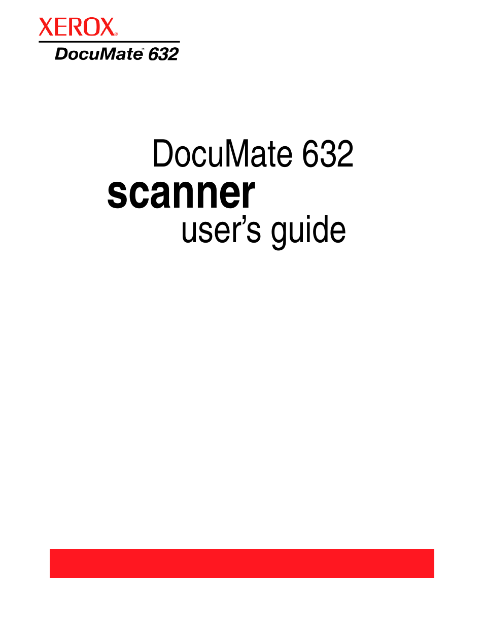 Scanner | Xerox DocuMate 632 User Manual | Page 2 / 133