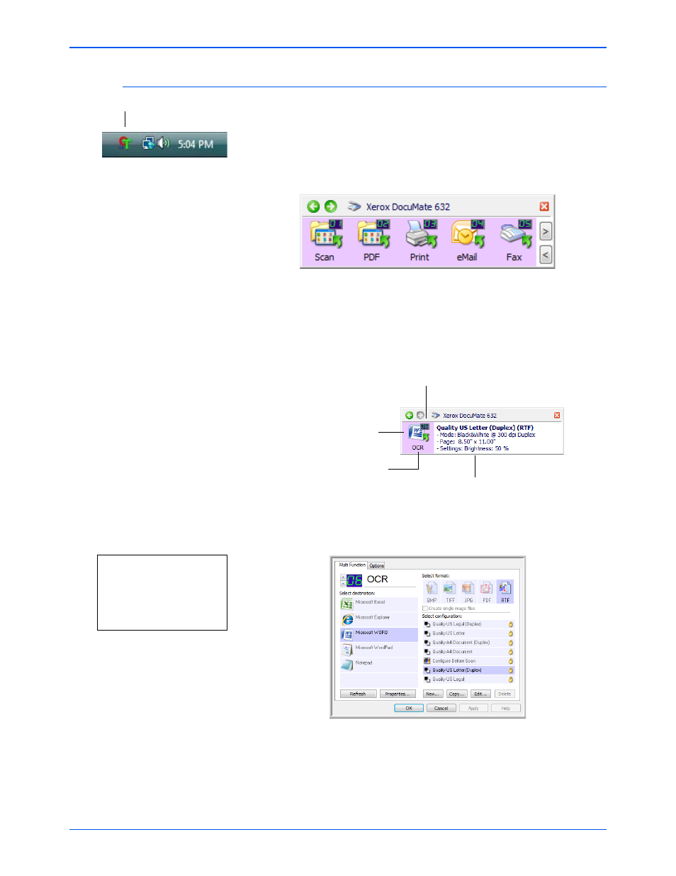 Check the scan settings before scanning | Xerox DocuMate 632 User Manual | Page 29 / 133