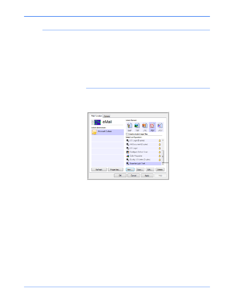 Editing or deleting scan configurations | Xerox DocuMate 632 User Manual | Page 66 / 133