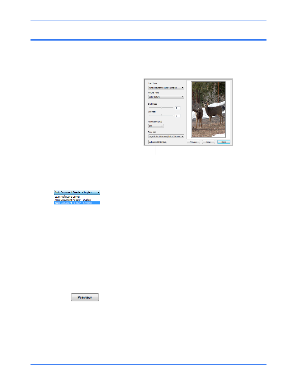 Scanning from the twain basic interface | Xerox DocuMate 632 User Manual | Page 90 / 133