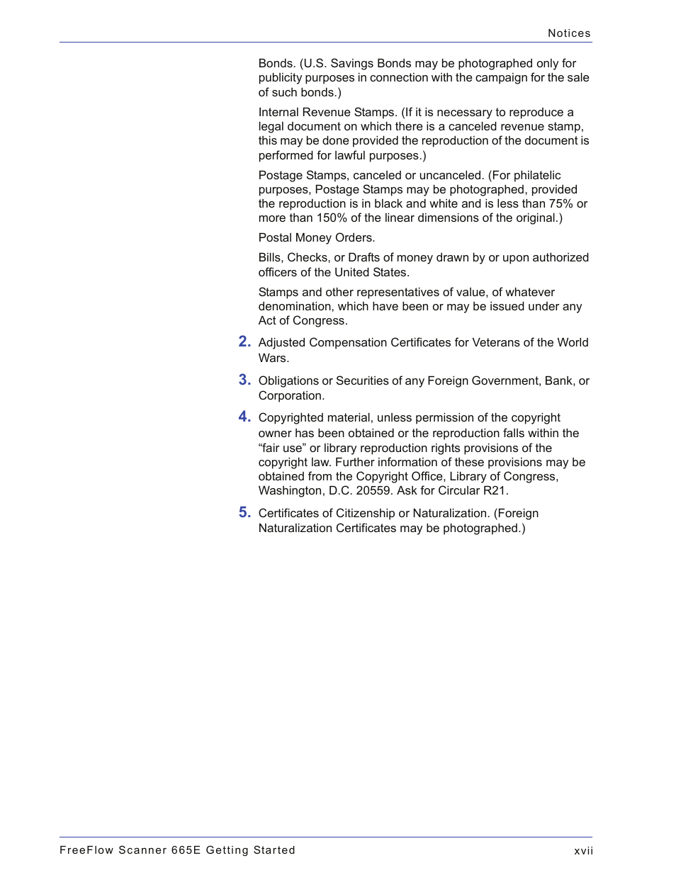 Xerox 665E User Manual | Page 19 / 76
