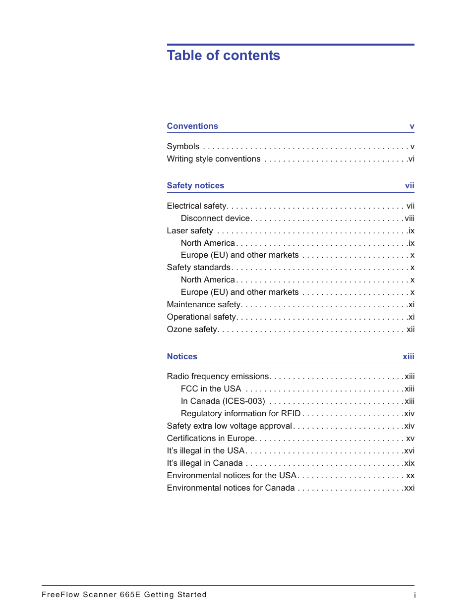 Xerox 665E User Manual | Page 3 / 76
